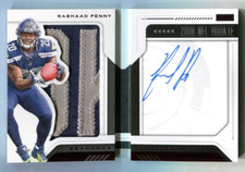 2018 Panini Playbook Red #224 Rashaad Penny Patch Autograph 5/10 A41 291