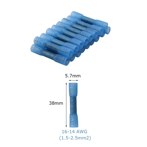 Stoßverbinder Schrumpfverbinder Kabelverbinder Quetsch Wasserdicht Schrumpfbar - Bild 11 von 24
