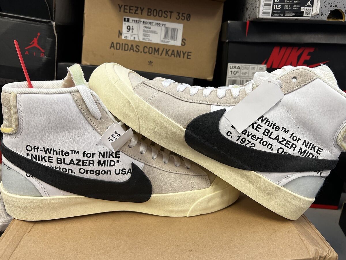 Nike Off-White x Blazer Mid The Ten OG Size 9.5 New | eBay Nike Off-White x Blazer Mid The Ten OG Size 9.5 New | eBay