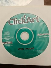 Click Art Graphics Software PC CD ROM-VERY RARE Broderbund Web Images CD