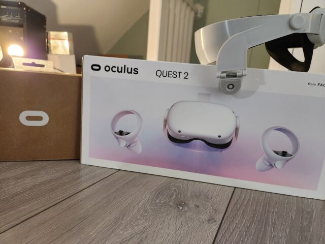 Meta Oculus Quest 2 128GB bundle + Elite Head Strap + Meta link Cable