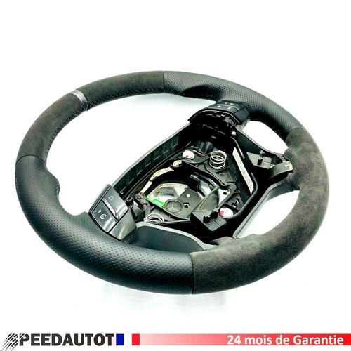 Volant Gainé Cuir Pour Volvo S80 Et V70 II - Couleur Gris Beige, Remis à Neuf