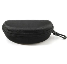 1‑Pack Black Zippered Eyeglasses Hard Case – Durable Safety Glasses Carry Box