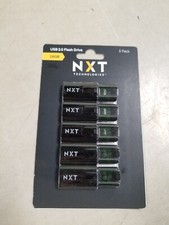NXT Technologies 16GB USB 2.0 Type-A Flash Drive Black 5/Pack NX61134 