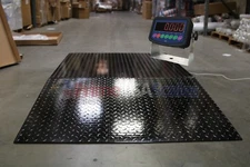 5x5 Floor pallet Scale 5,000 lb with 60" x 30" Ramp for Pallet Jack