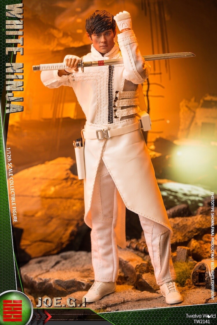 TW2141: TWTOYS White Ninja (GI Joe Storm Shadow) 1/12 ACTION FIGURE