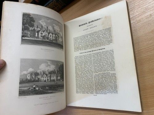 ANTIQUE "JONES' VIEWS OF THE SEATS MANSIONS CASTLES OF NOBLEMEN" BOOK (P5) - Imagen 8 de 11