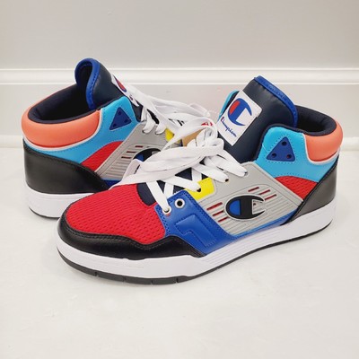 Champion 3 on 3 High Top Sneakers Red Blue Multicolor 