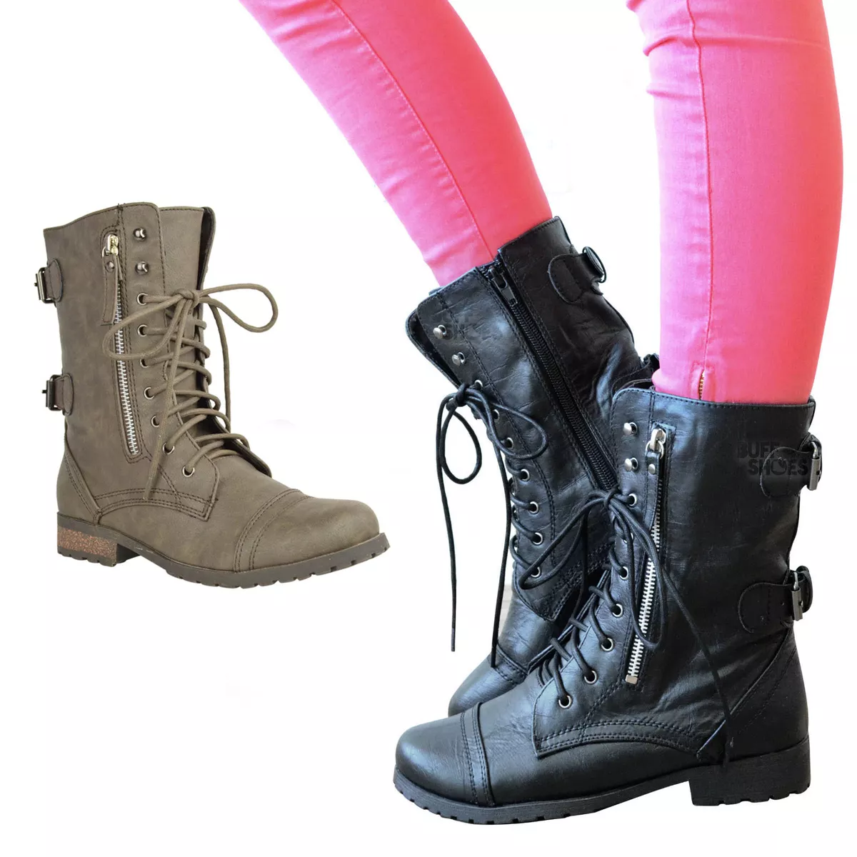 Military style ankle boots deals womens