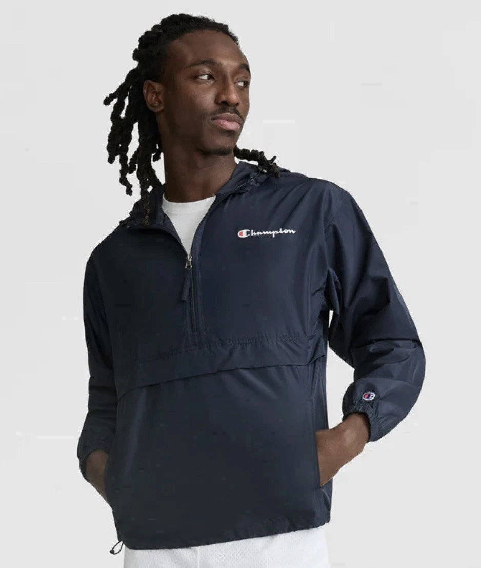 Champion V1012 Men's Packable Jacket, S M Blue Color