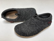 GIESSWEIN Comfort Vent Grey Boiled Virgin Wool Slippers EU 38 US 7  Washable