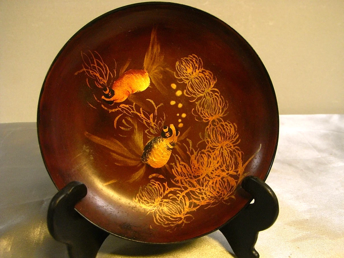 Vase Laque 19,5 cm - Peint à la main - Vietnam années 1990