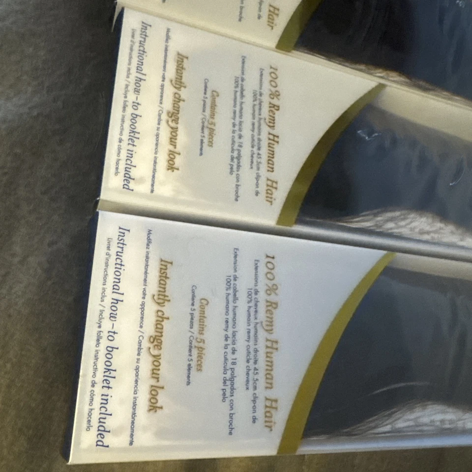 Bt 96 超无缝夹人体发饰中号深棕色 18 英寸 5 件 — 第 3/4 张图片