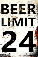 Man Cave Wall Decor Limit 24 Metal Sign Bar Sign Metal Tin Plate Garage Sign Art