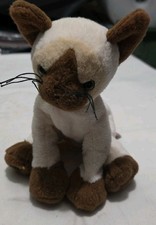 Ganz Webkinz Plush Siamese Cat Stuffed Animal Toy 8 No Code HM160