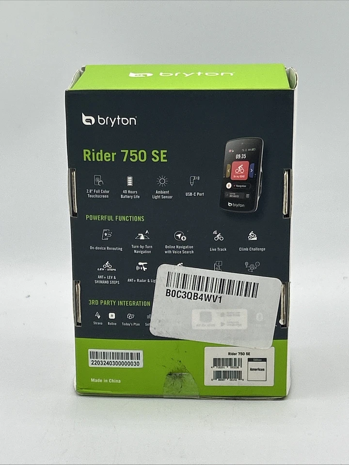 Bryton Rider 750SE 2.8 Inch Color LCD Touchscreen GPS Bike/Cycling Computer O... - Image 2 of 4