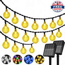 LED Ball Solar Light Party Fairy Outdoor Retro Ball String Lights Patio Garden