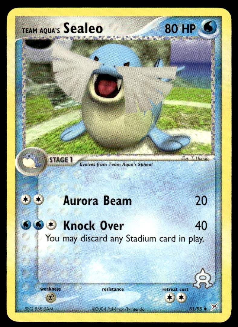 Pokemon TCG Team Magma vs Aqua #31/95 Team Aqua's Sealeo NM
