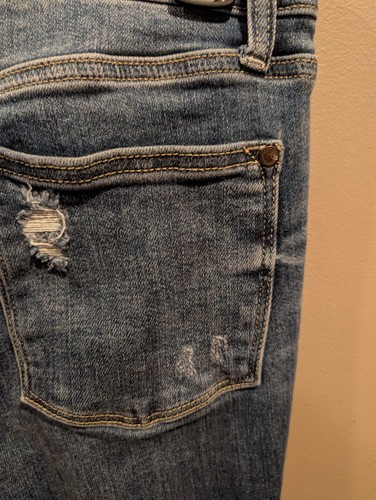 Judy Blue Luna Trouser Flare High Rise Jeans Size 5/27 Button Fly Medium Wash - Picture 8 of 9