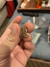 Vintage Metal Cowboy Boots Pin