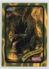 2025 Topps Chrome Marvel Comics Yellow Lava Refractor Man-Thing #31 0o2b