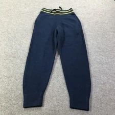 JW Anderson Uniqlo Pants Womens XS Navy Blue Wool Blend Knit Joggers Pullover