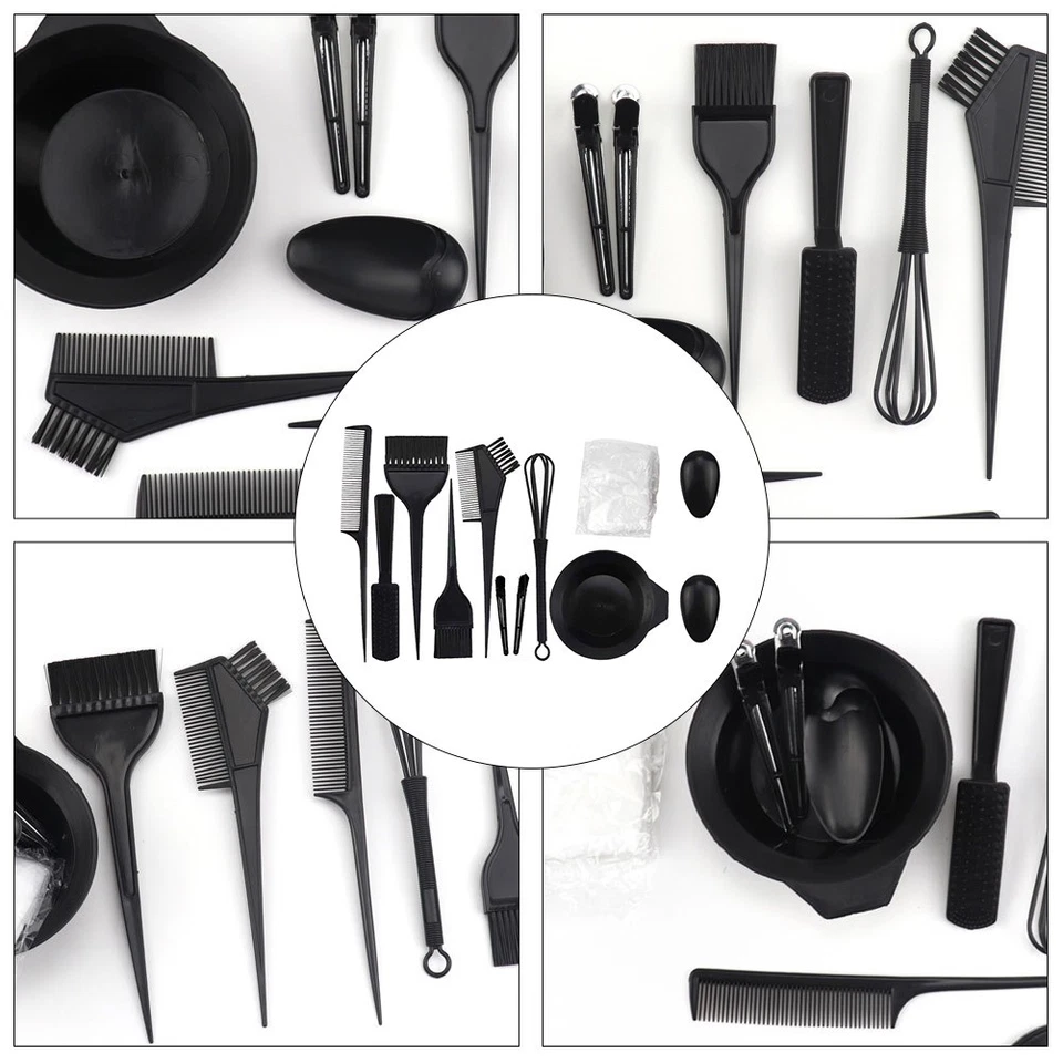 1 Set Haarfarben-Mischkit Haarfärbemittel-Kit Haarfärbemittel-Schalen Bürsten - Bild 4 von 4