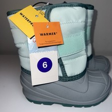 Toddler Winter Snow Boots Mint Green - Cat  Jack - SIZE 6