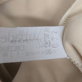 Aubade Paris 8140 Champagne Satin Mini Slip Dress Womens S Babydoll Balletcore