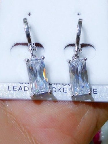 Pendientes Geométricos Jade Cubicos Distintivos Joyería Boho Oreja Aros Unisex Hombres Mujeres - Imagen 12 de 13