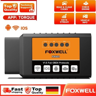 FOXWELL FW601 ELM327 OBD2-Scanner Bluetooth   iOS/Android-kompatibel
