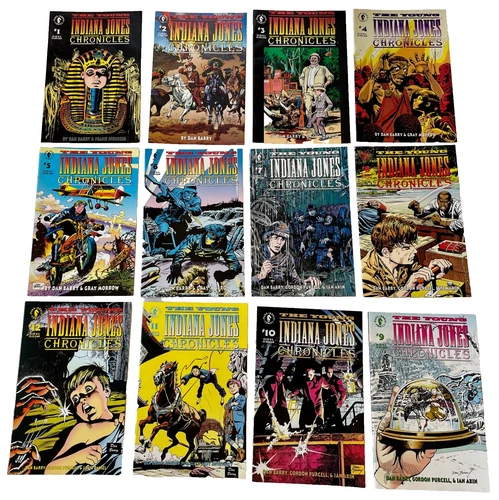 VTG DARK HORSE COMICS The Young Indiana Jones Chronicles #1-12 Complete Series