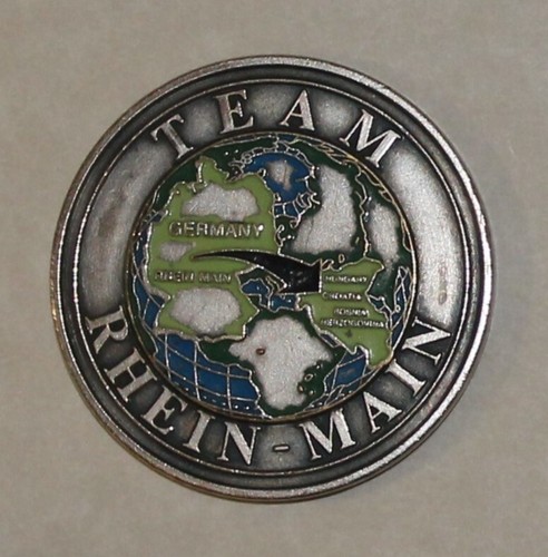 Team Rhein-Main Deutschland Operation JOINT ENDEAVOR NATO Air Force Challenge Coin