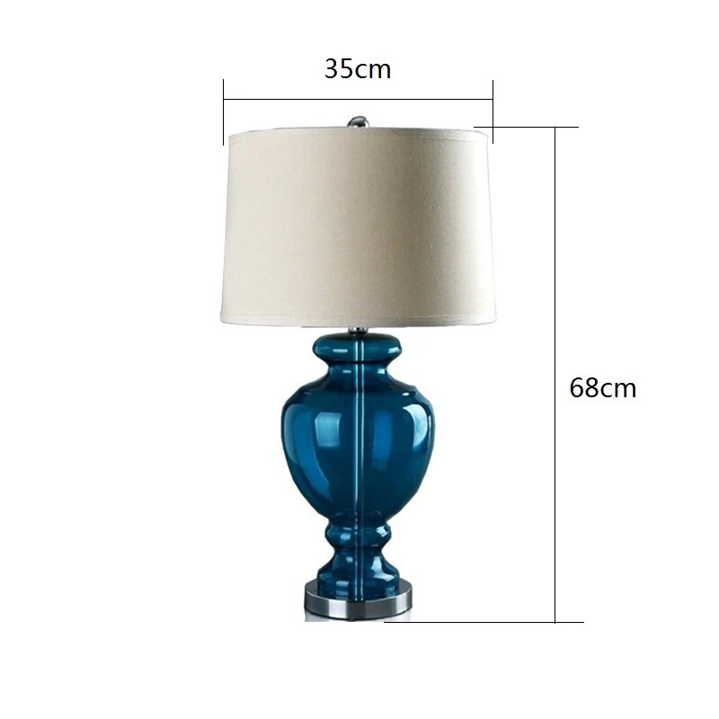 Home Dest верхний офисный настольный светильник кабинет стекло настольное освещение спальня настольная лампа - Изображение 2 из 4