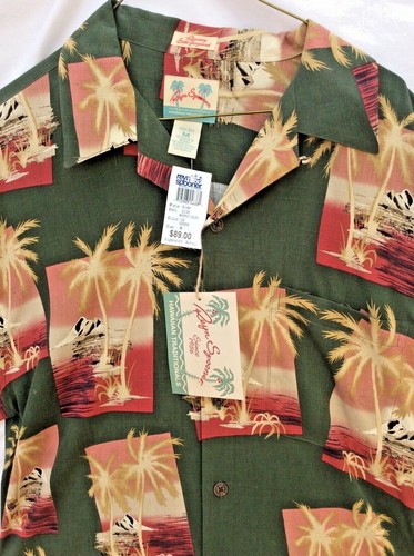 NEW REYN SPOONER 100% SILK BEAUTIFUL MYSTIC ISLES VERY RARE SIZE M - Picture 6 of 12