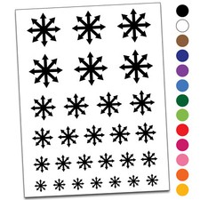 Chaos Symbol Arrows Pointing Out Temporary Tattoo Water Resistant Set
