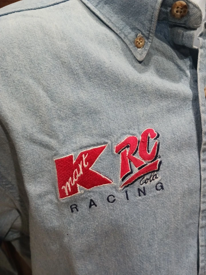 Vintage Jeremy Mayfield Kranefuss Haas RC Cola Team Issued Large Shirt NASCAR - Image 2 of 4