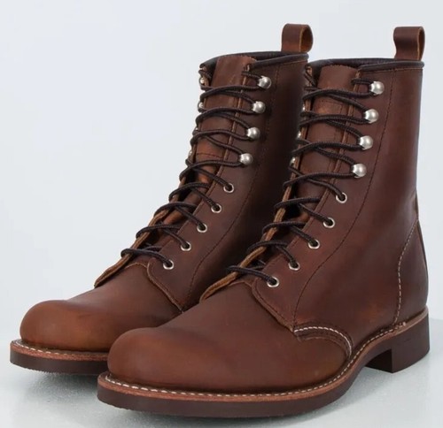 Red Wing Silversmith Short Boot 3362 Copper Rough Leather Size 9B Made in USA