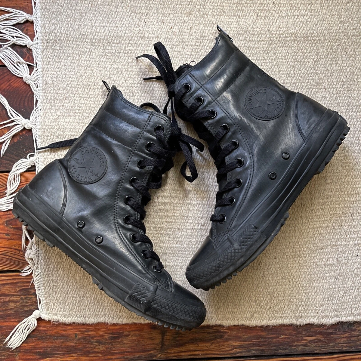 Chuck Taylor All Rubber Hi-Rise Boots Sz 7 | eBay