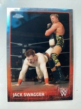 2015 Topps Chrome WWE Atomic Refractor Jack Swagger #34