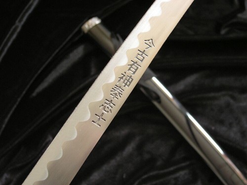 KATANA SCHWERT ECHTES SAMURAISCHWERT AUS STAHL MIT SCHEIDE + SW-68B Ständer - Bild 7 von 8