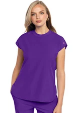 Purple Surge Med Couture AMP Scrub Round Neck Top MC703 PUSG