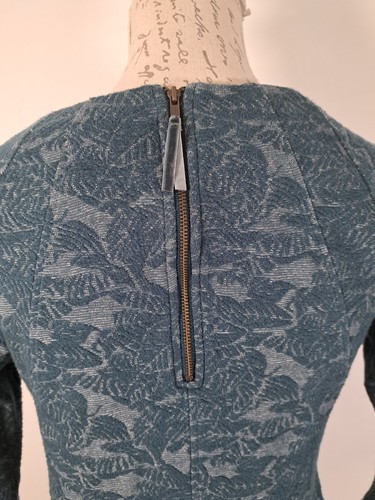 WHITE STUFF Tunic Dress Half Sleeve Sea Green Print Jacquard Jersey Mini UK 8 - Picture 12 of 18