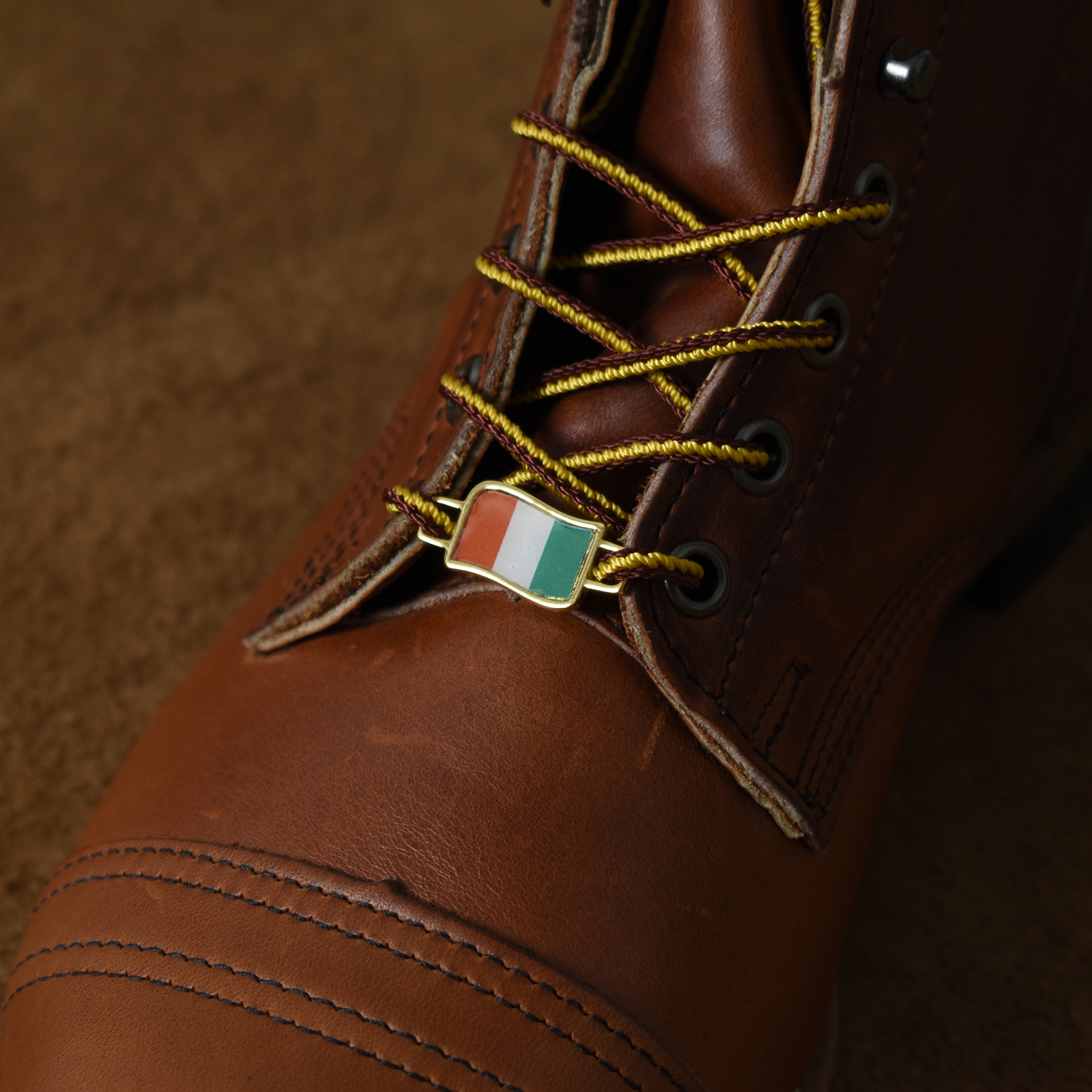 APL 2 Cote D'Lvoire Flags Shoes Boot Lace Keeper Hol Charms by BrooklynMaker