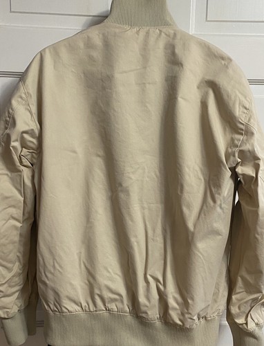 Loro Piana Hickey Freeman großer Bomber beige Jacke Knopf vorne gefüttert Italien - Bild 5 von 15
