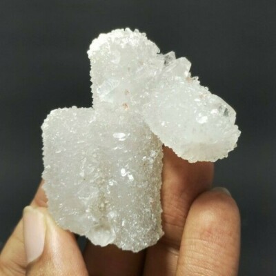 mm quartz with pointed apophyllite white minerals reiki healing crystals 962