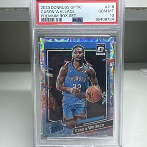 2023-24 Donruss Optic Premium Cason Wallace Thunder Rookie #/249 PSA GEM MINT 10