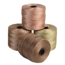 S-Lon Bead Cord .5mm Warm Neutrals Mix 28586 (4 spool) Round