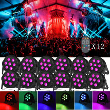 1-12PCS 105W 7LED Par Light DMX RGBW Stage Lighting Disco Party Club Dance Show