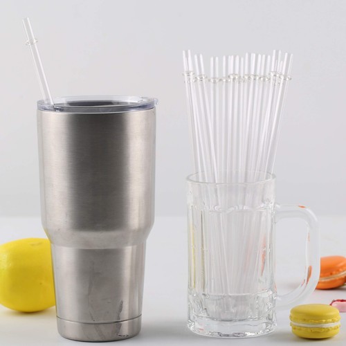 12 Piece 11 Inch Reusable Plastic Thick Drinking Straws BPA Free Mason Jar Straw - Picture 3 of 6